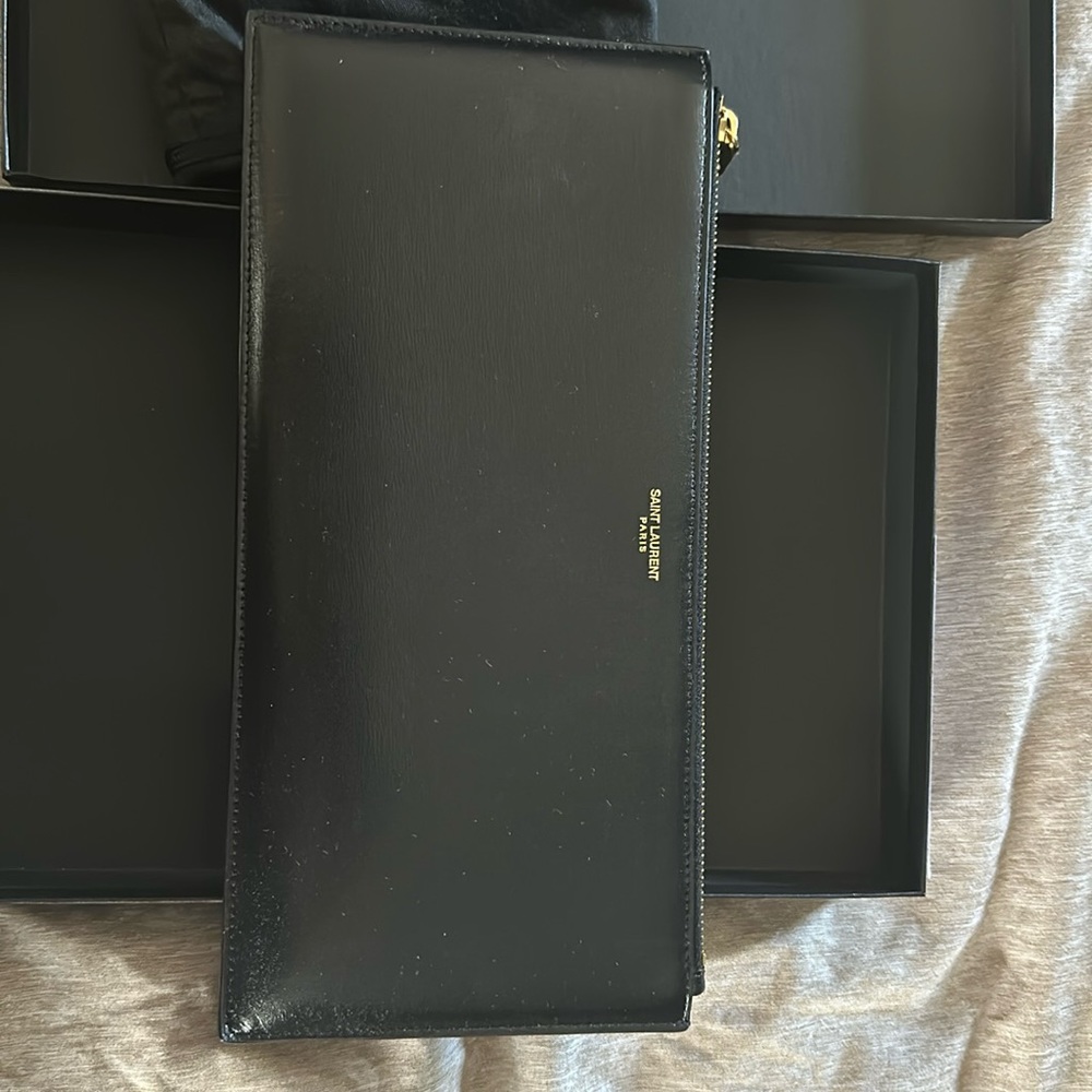 YSL clutch worn 3 times